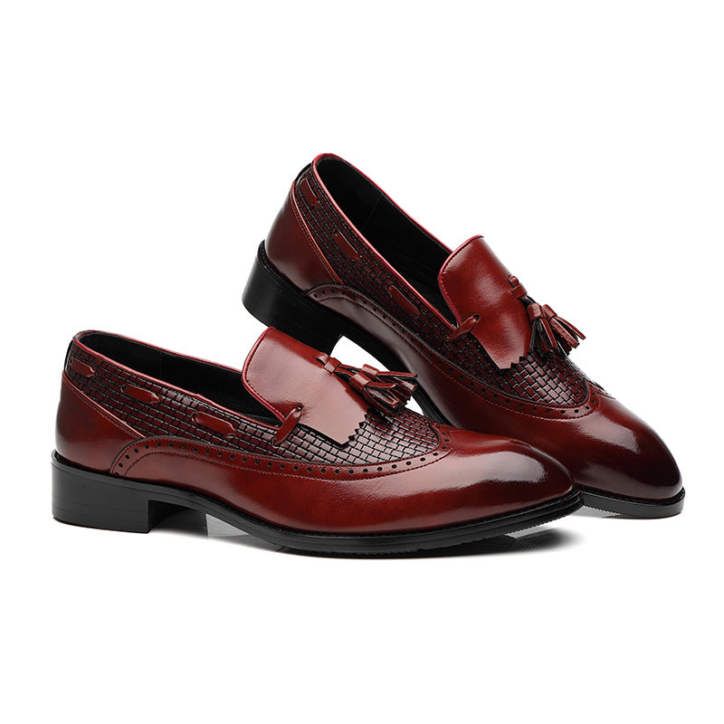 Elevate Your Style: Men's Business Leather Shoes with Plush Cashmere Lining