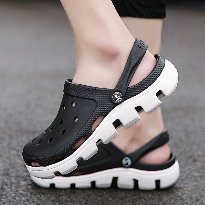Hole Shoes Casual Sandals Female Baotou Slippers Beach Shoes