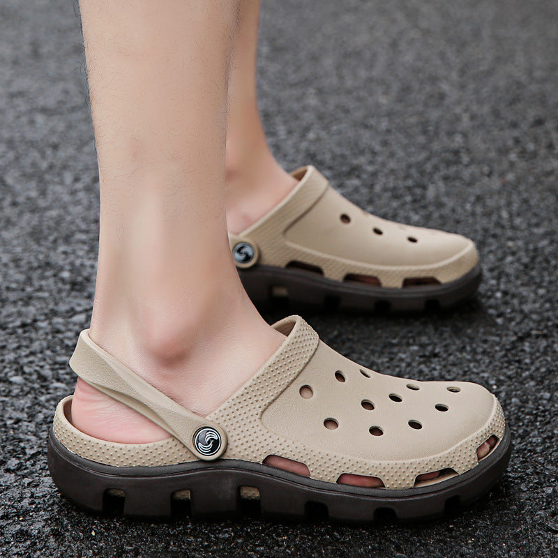 Hole Shoes Casual Sandals Female Baotou Slippers Beach Shoes