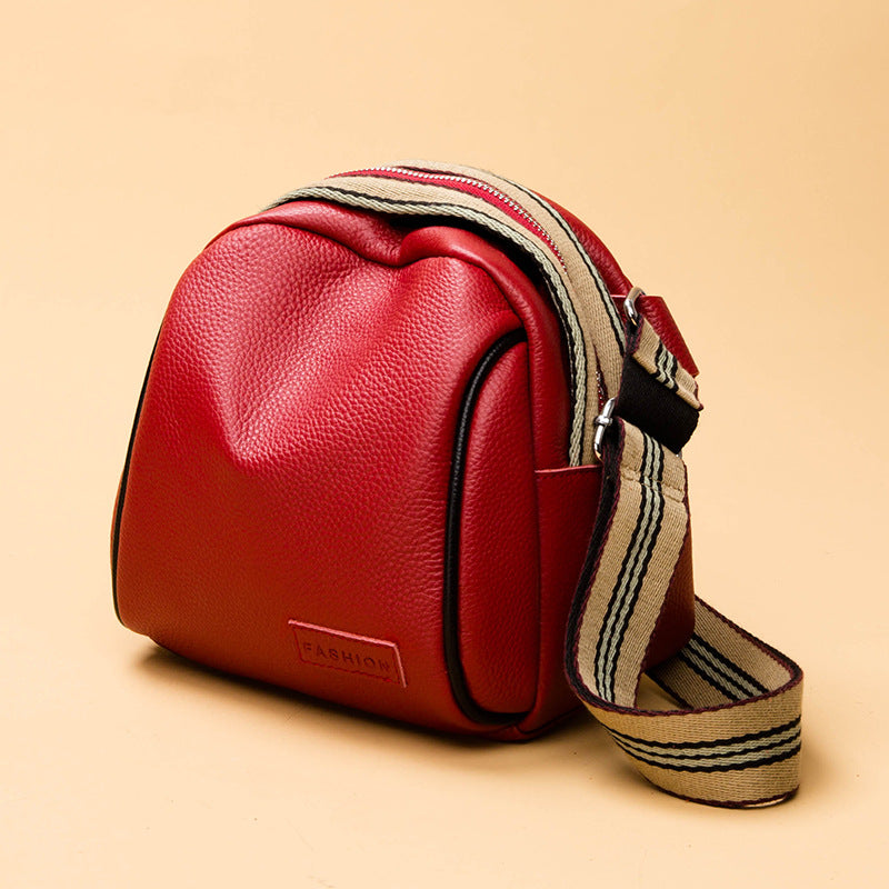 Cowhide Saddle Bags For Lady Brand Women Handbag Genuine