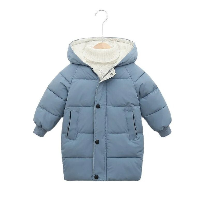 Cozy and Stylish Kids' Cotton-Padded Parka Coats: Warm Winter Outerwear for Boys and Girls (2-12 Years)