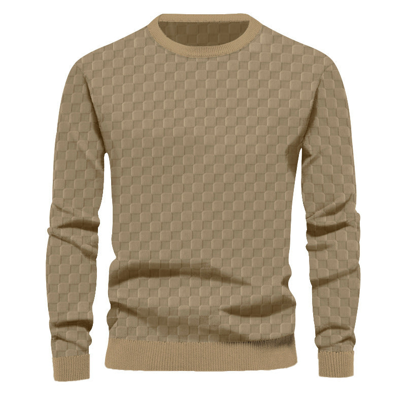 "Stay Comfortable and Stylish with the Crew Neck Casual Base Long Sleeve Shirt | Shop Now"