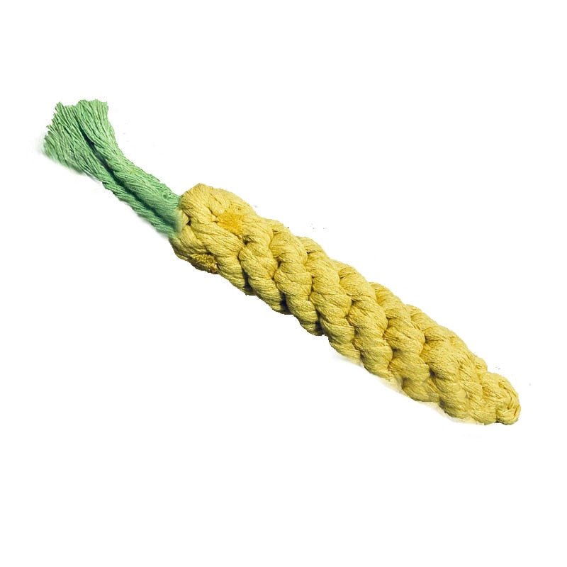 1pc Pet Dog Toys Cartoon Animal Dog Chew Toys Durable Braided Bite Resistant Puppy Molar Cleaning Teeth Cotton Rope Toy