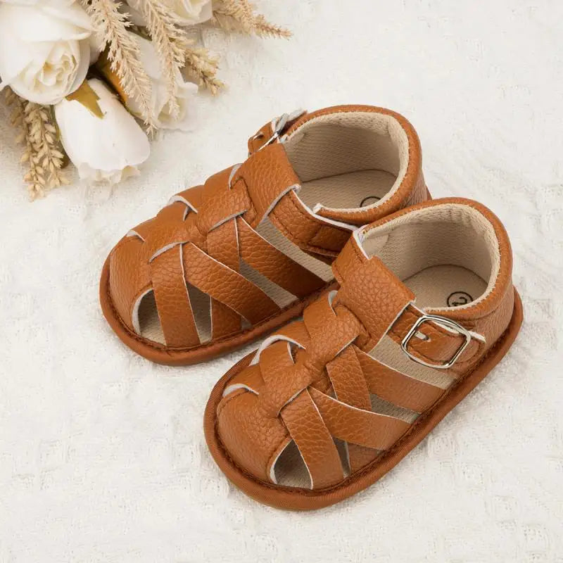 Summer Bliss: Baby Soft Sole Sandals - Non-Slip Infant Shoes for Boys and Girls, Perfect for First Walkers, Newborns, and Toddler Cribs