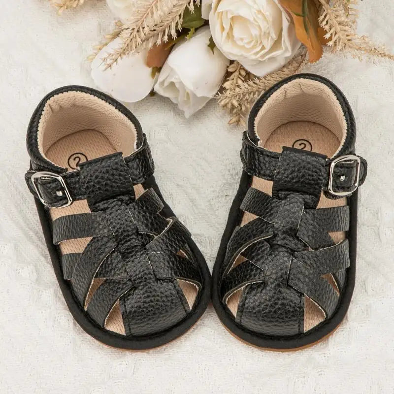 Summer Bliss: Baby Soft Sole Sandals - Non-Slip Infant Shoes for Boys and Girls, Perfect for First Walkers, Newborns, and Toddler Cribs