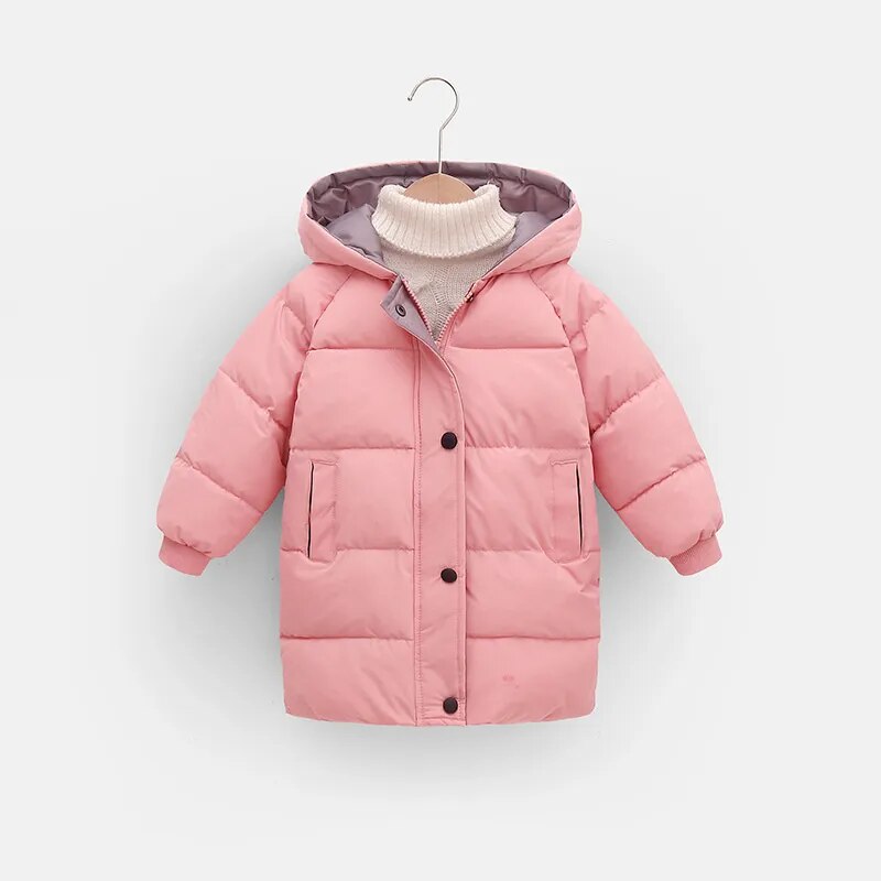 Cozy and Stylish Kids' Cotton-Padded Parka Coats: Warm Winter Outerwear for Boys and Girls (2-12 Years)