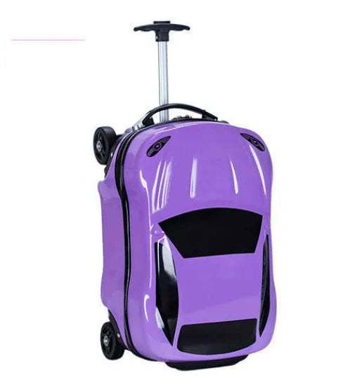 Fun and Practical: 18-Inch Children's Carry-On Rolling Luggage Suitcase for Travel"