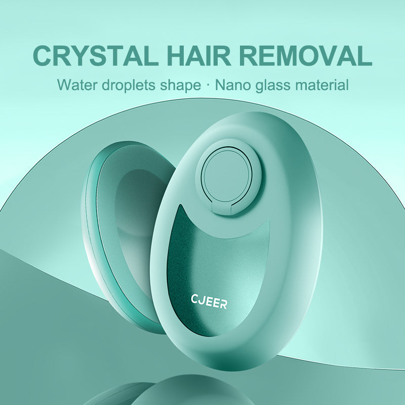 Crystal Hair Removal with Magical Hair Eraser from both Men and Women with Physical Exfoliating tool.