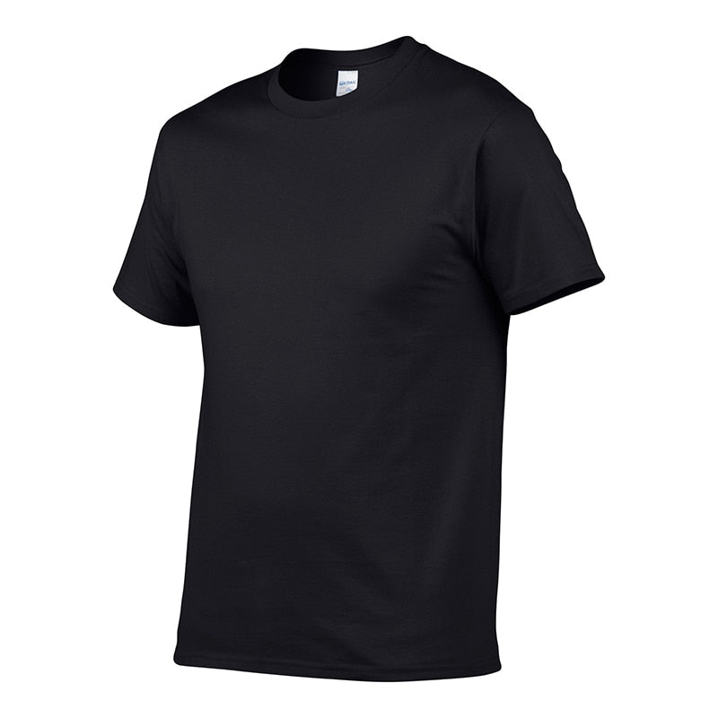 Brand New 100% Cotton Mens T-Shirt O-Neck Pure Color Short Sleeve Men T-Shirt XS-3XL Man T-shirts Top Tee For Male