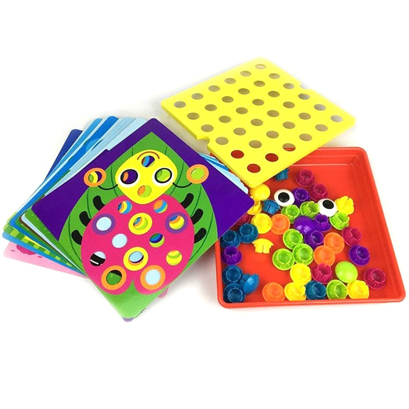 DIY Cartoon Handmade Toys Children&#39;s Montessori Educational Toys Intelligent 3D Puzzle Game Jigsaw Board Gifts