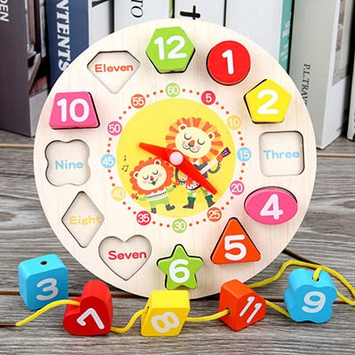 Montessori Wooden Toys for Babies 1 2 3 Years Boy Girl Gift Baby Development Games Wood Puzzle for Kids Educational Learning Toy