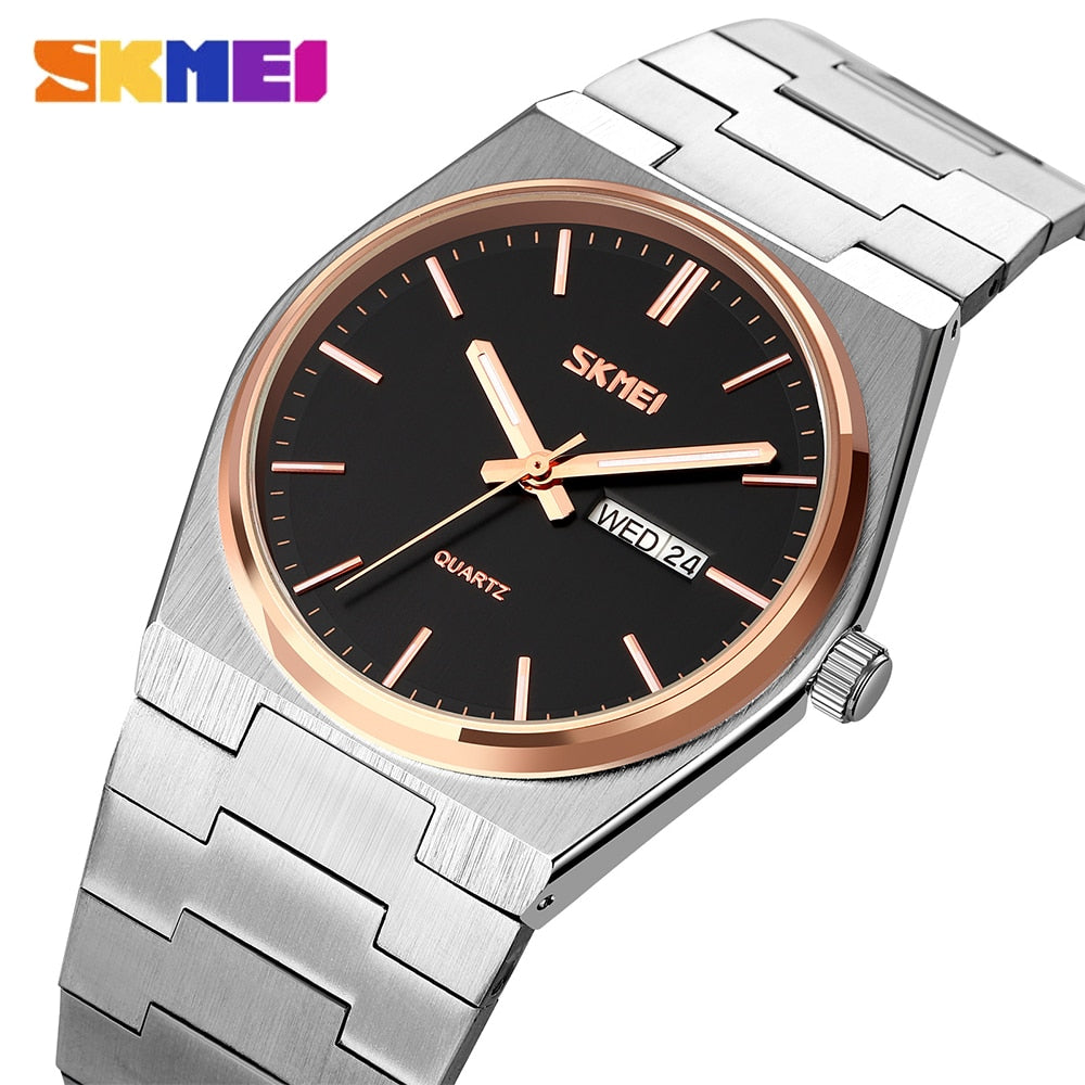 SKMEI Luxury Stainless Steel and Waterproof Watches