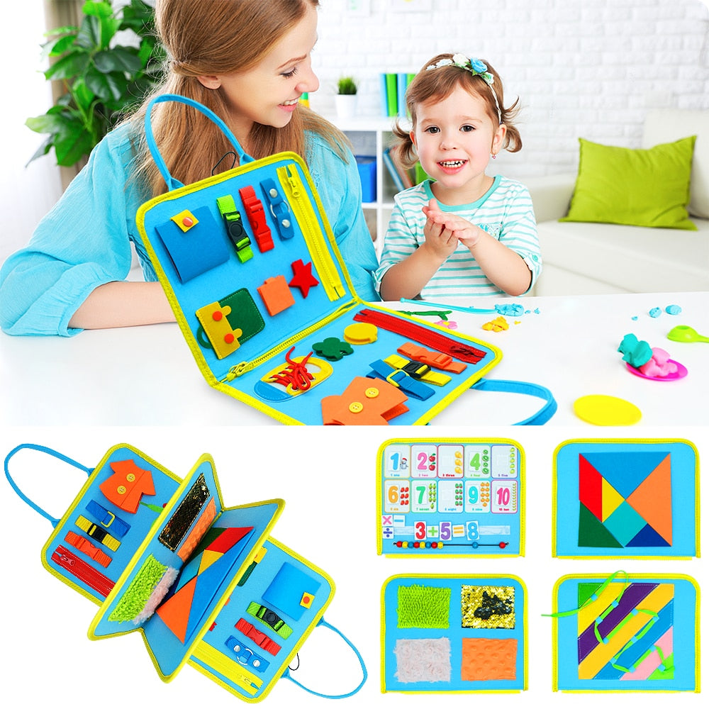Toddler Busy Board Preschool Children Intelligence Learning Toys Sensory Board Baby Early Educational Toys