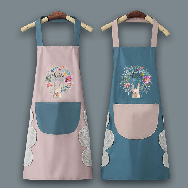 Apron Waterproof Household PVC Oil-proof Aprons For Chef Cooking Baking Home Cleaning Restaurant Kitchen Accessories