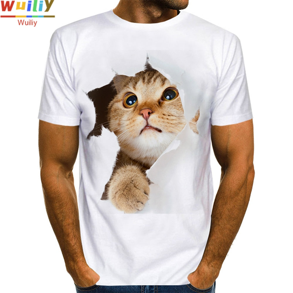 Men Squirrel T Shirt 3D Print Shirt Animal Graphic Tees Lovely Pattern Tops