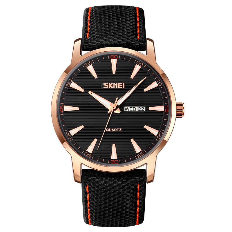 SKMEI Casual Japan Quartz Movement Watches Mens Fashion Calendar Business Leather Belt Wrist Watch Male Clock