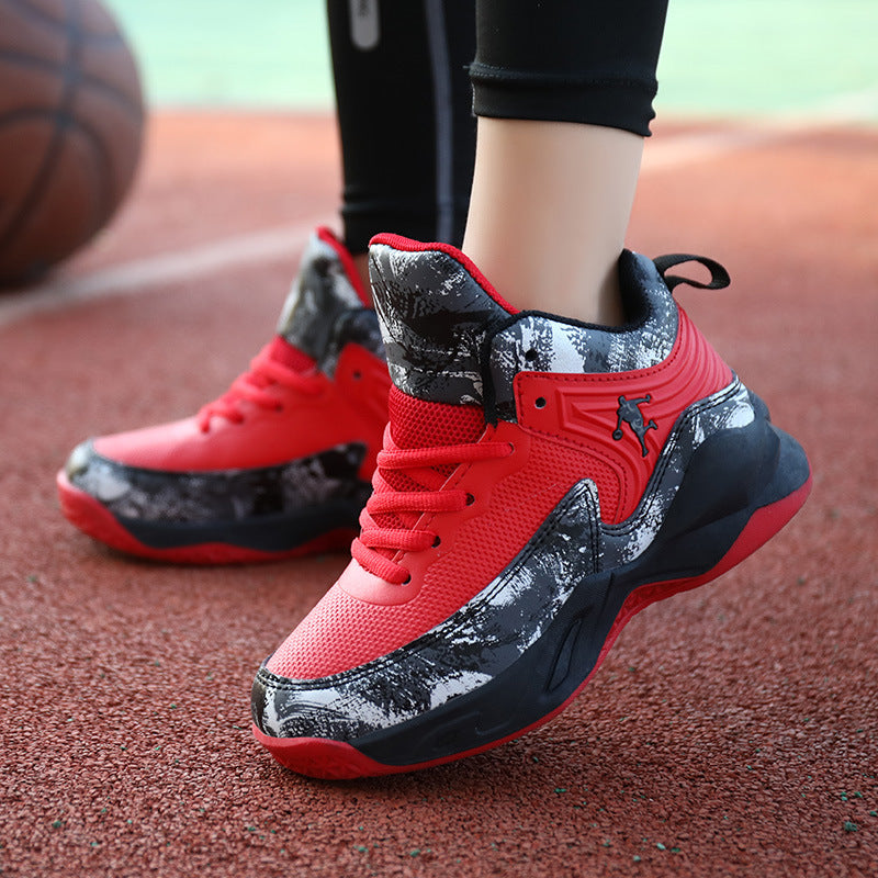 Boys Brand Basketball Shoes for Kids Sneakers Thick Sole Non-slip Children Sports Shoes Child Boy Basket Trainer Shoes 2022 New
