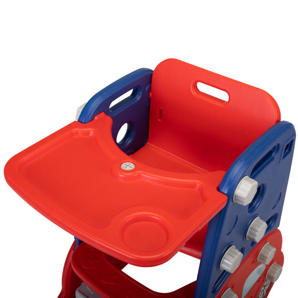 Multi functional slide car model -- red and blue