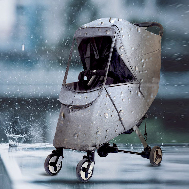 Baby Stroller Rain Cover Universal Wind Dust Weather Shield with Windows For Strollers Pushchairs Stroller Accessories