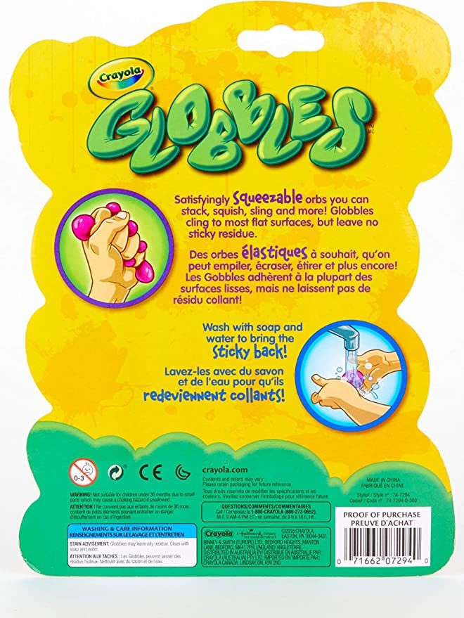 Best Globbles Fidget Toy;  Sticky Fidget Balls;  Squish Gift for Kids;  Assorted Colors;  5pcs Magic happy sticky ball 3pack globbles vent ball strong