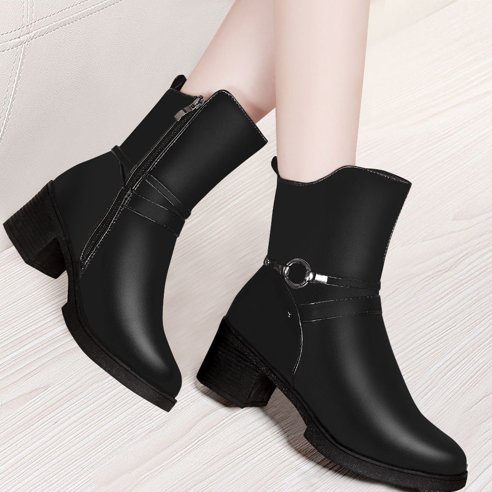 Women Gothic Ankle Boots Zip Punk Style Platform Shoes Goth Winter Lace-up Booties Chunky Heel Sexy