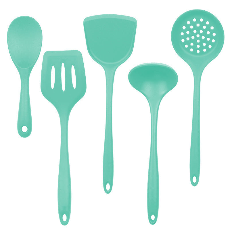 Silica gel spatula High temperature resistant silica gel kitchenware set Special silica gel spatula spoon for household frying pan