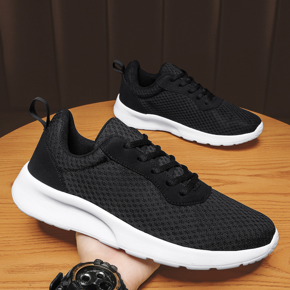 Women's Lace Up Mesh Breathable Lightweight Running Shoes Sneakers