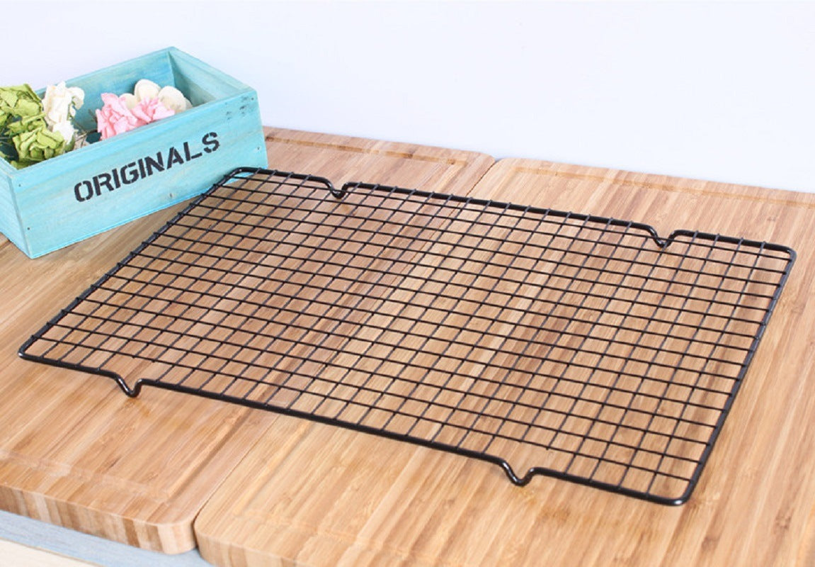 Loaf Cooling Mesh Non Stick Wire Rack, Drying Rack for Cakes Breads Biscuits Cookies Cooling Rack Stand Roasting Baking