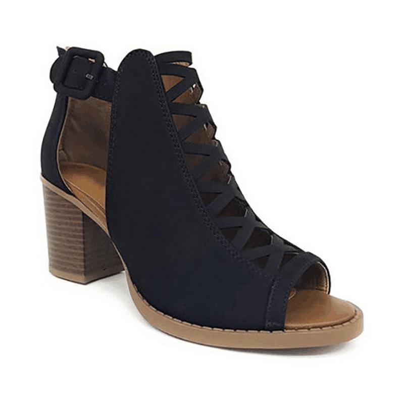 Sexy Casual Rome Ankle Boots Ladies Sandals Women's Shoes Middle High Heels