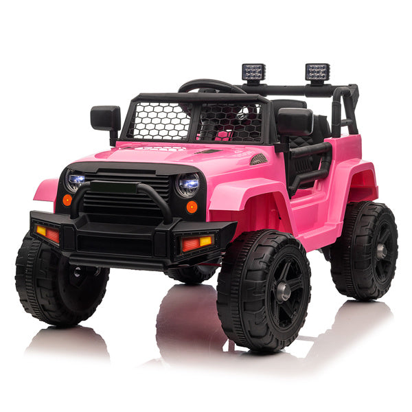 Dual Drive 12V 4.5A.h with 2.4G Remote Control Jeep Pink