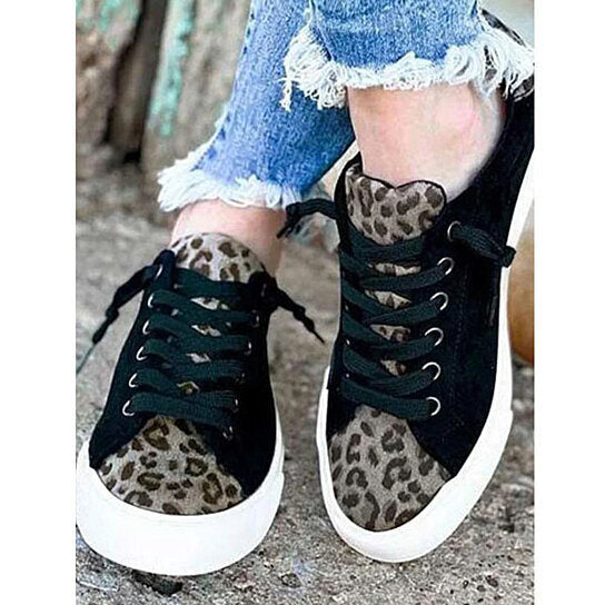 Leopard print Canvas Sneakers