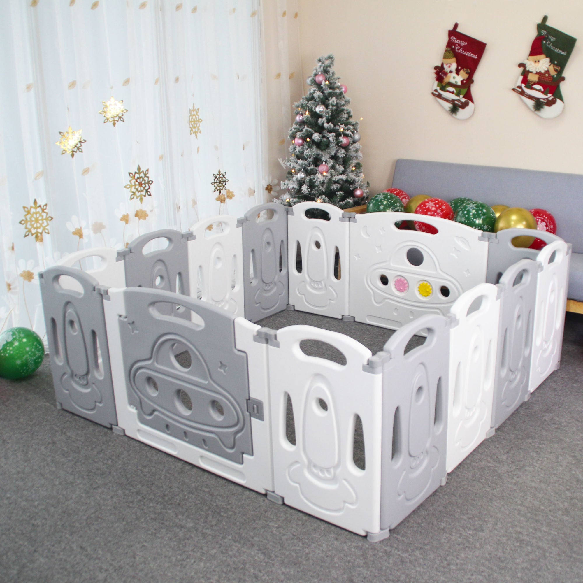 Foldable Baby playpen Baby Folding Play Pen Kids Activity Centre Safety Play Yard Home Indoor Outdoor New Pen