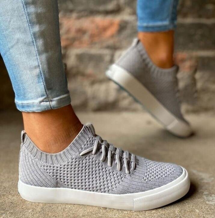 Flying Woven Lace Up Sneakers