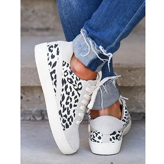 Leopard print Canvas Sneakers