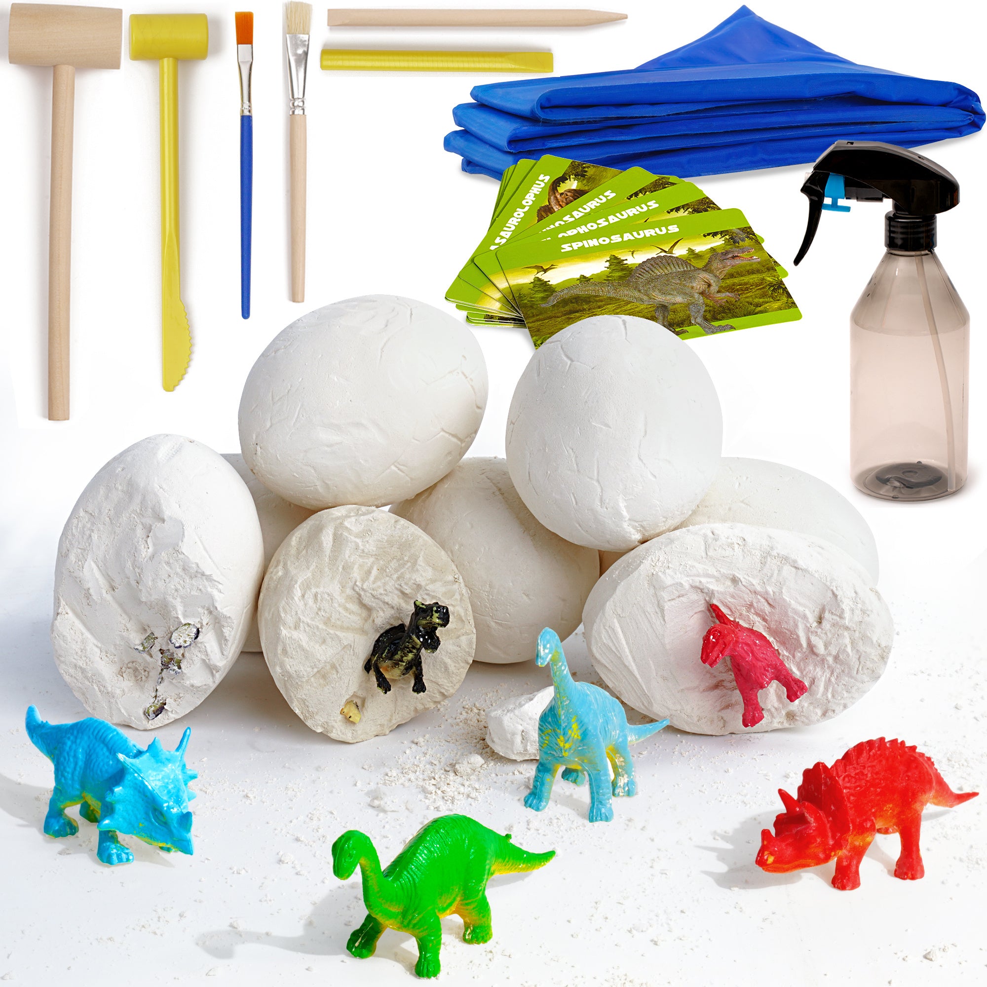 Robotime 12 Pcs Dino Eggs With 2 Sets of Tools Creative Toys For Kids Children DIY Home