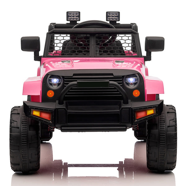 Dual Drive 12V 4.5A.h with 2.4G Remote Control Jeep Pink