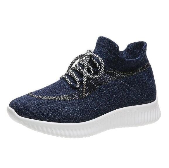 Mesh Knitted Flat Slip On Sneakers