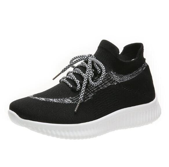 Mesh Knitted Flat Slip On Sneakers