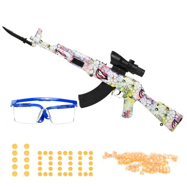 Splatter Ball Gun Gel Ball Blaster Electric Toy Guns; Kid Electric Toy Guns with 11000 Non-Toxic; Eco-Friendly; Biodegradable Gellets; Kid Outdoor Yard Activities Shooting Game (Green)