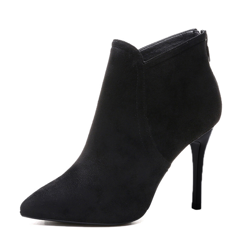 Ankle Boots Keep Warm Comfortable Winter Stiletto Heels