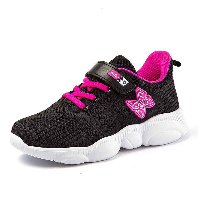 Comfortable and Soft Kids Sneakers - Breathable Girls' Sports Shoes for Outdoor Walking and Running - Ideal Baby Shoes for Active Children