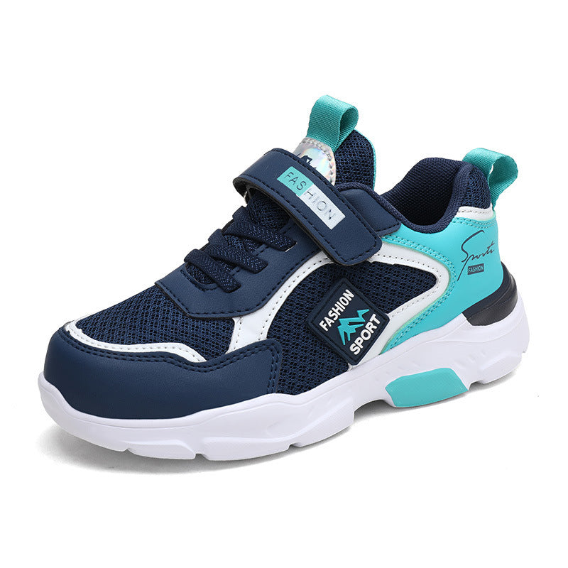 Title: "Stylish Kids Sneakers with Hollow Sole - Boys' Running Shoes and Girls' Outdoor Footwear with Bounce Design
