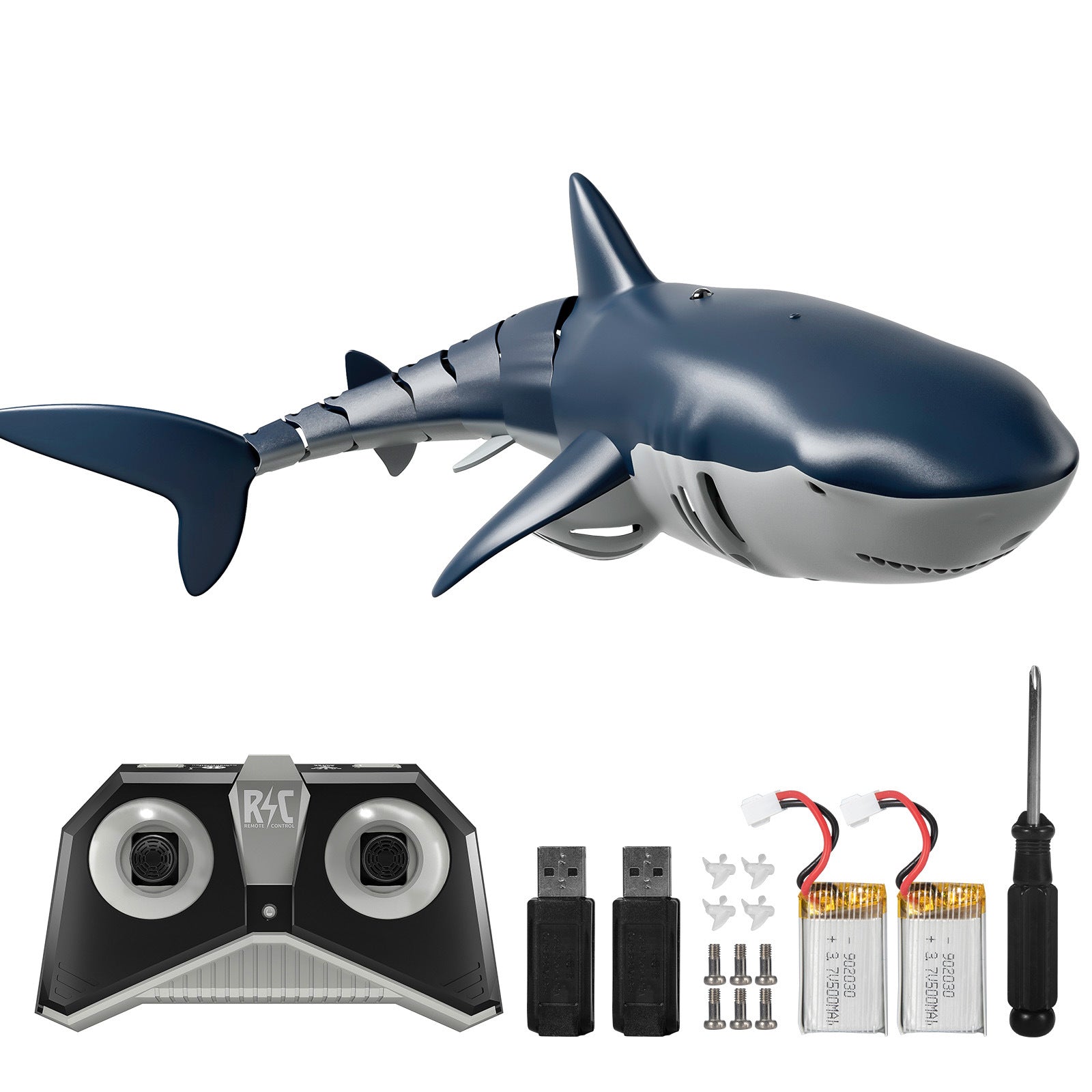 Remote Control Shark 1:18 High Simulation Scale Fish With Light & Spray Water For Lake Bathroom Pool Toys For Kids Ages 4 5 7 8 Boys  Birthday Gift RC Boat