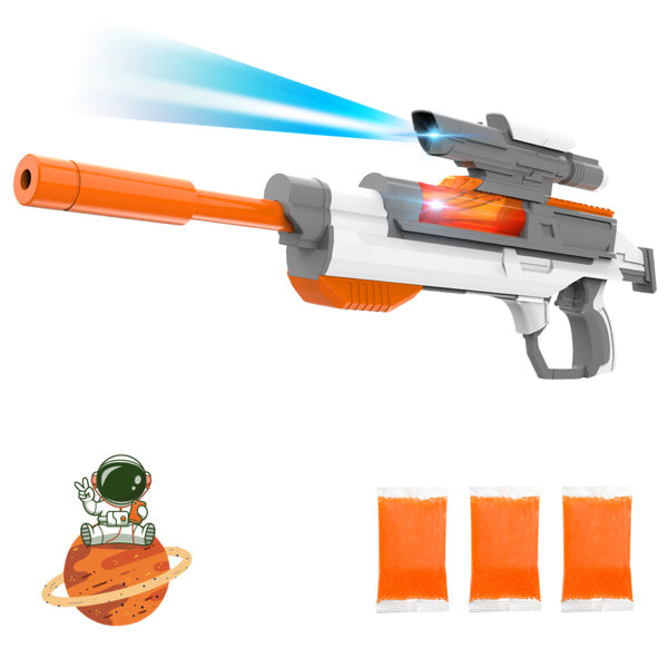 Splatter Ball Gun Gel Ball Blaster Electric Space Series Toy Guns; with 30000 Non-Toxic; Eco-Friendly; Biodegradable Gellets; Outdoor Yard Activities Shooting Game (Space Toy)
