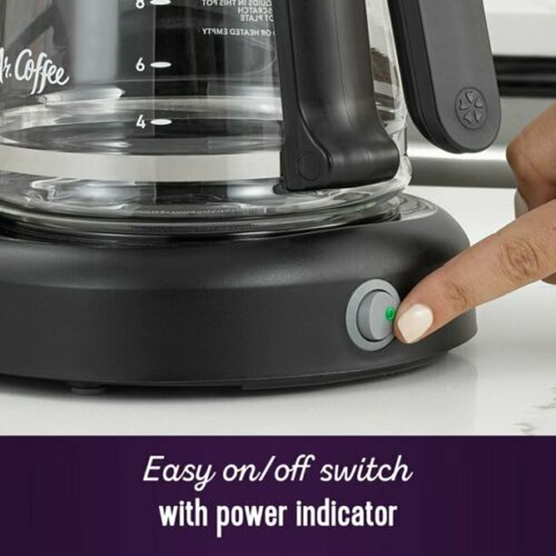 Coffee 12-Cup Switch Coffee Maker, Black